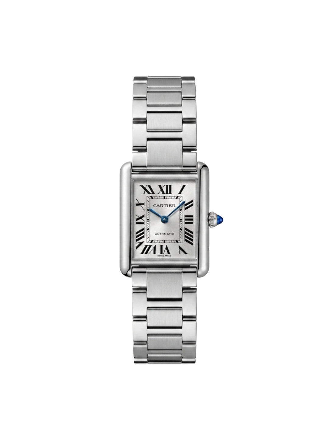 Cartier Tank Must Automatic - Silver Dial Stainless Steel Watch