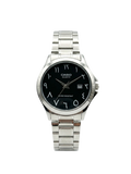 Casio Enticer Men's Watch Stainless Steel Band Black Dial with Arabic Numerals
