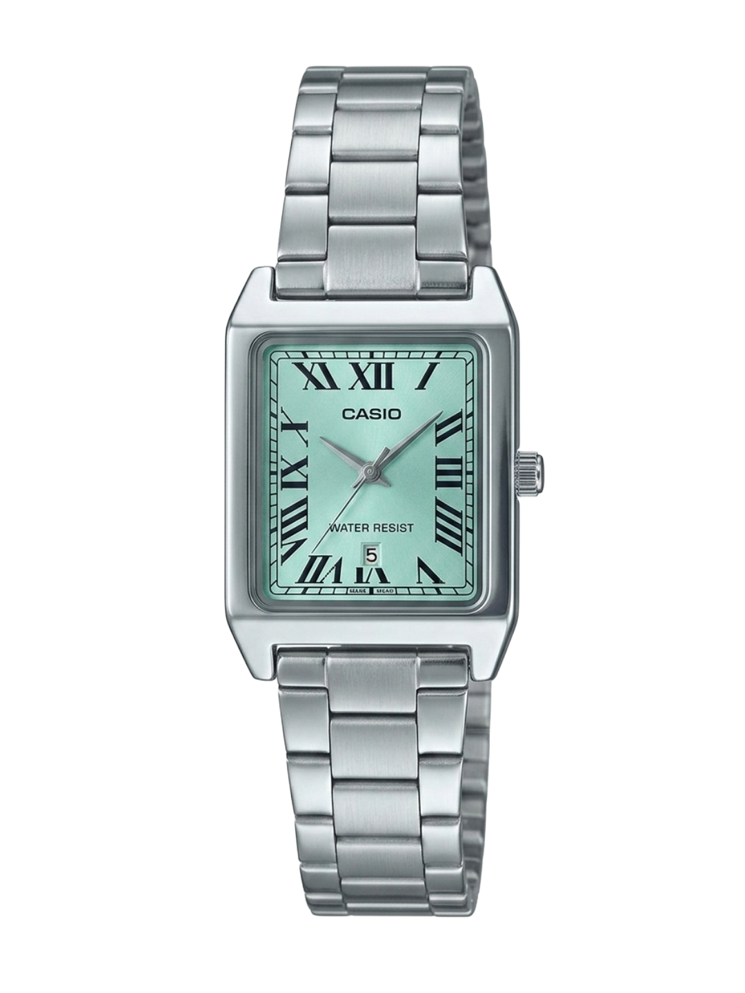 Casio Tank Retro Quartz Watch - Tiffany Blue Dial & Roman Numerals