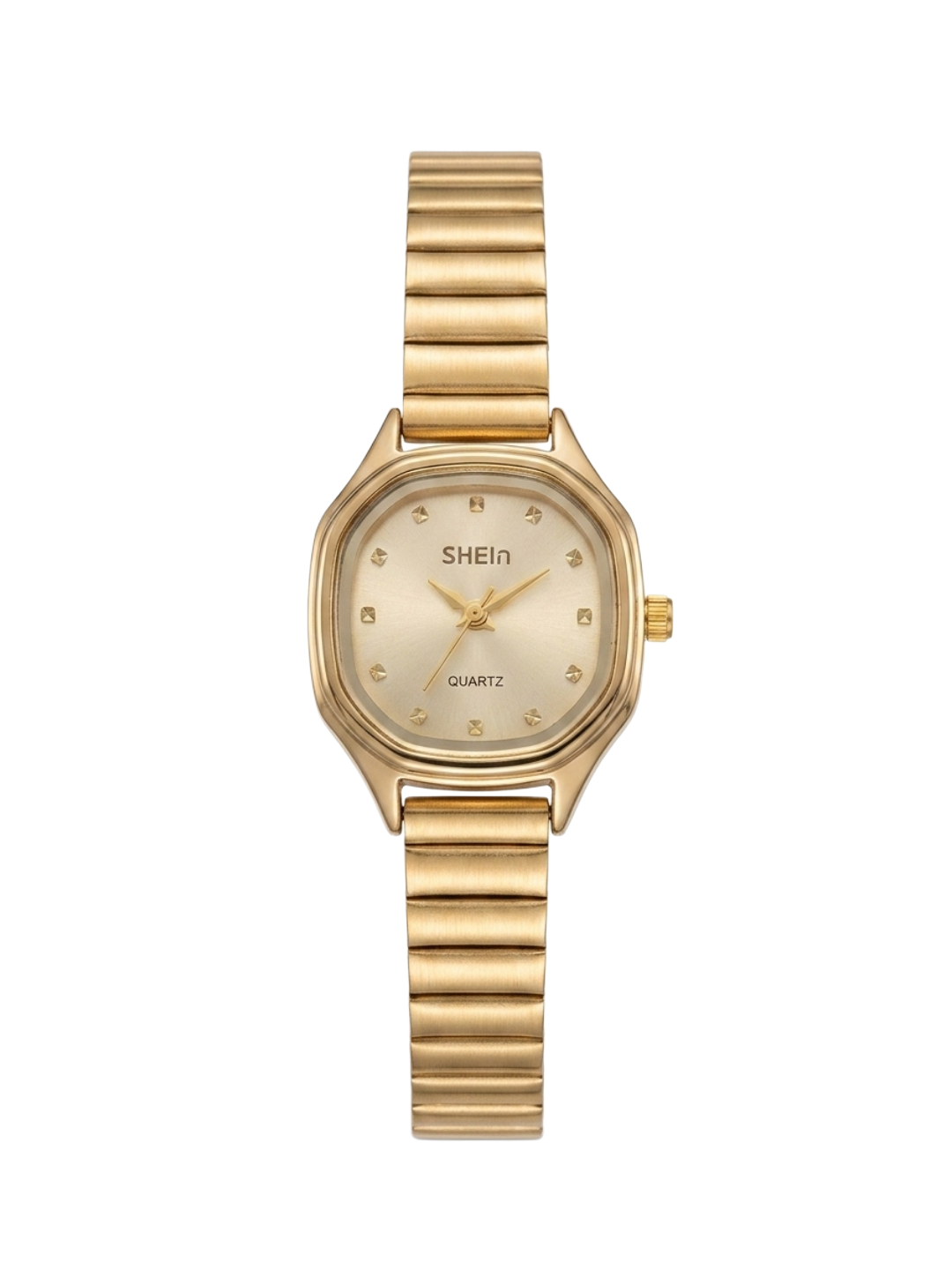 Classic Gold-Tone Minimalist Square Watch – SHEIN Quartz