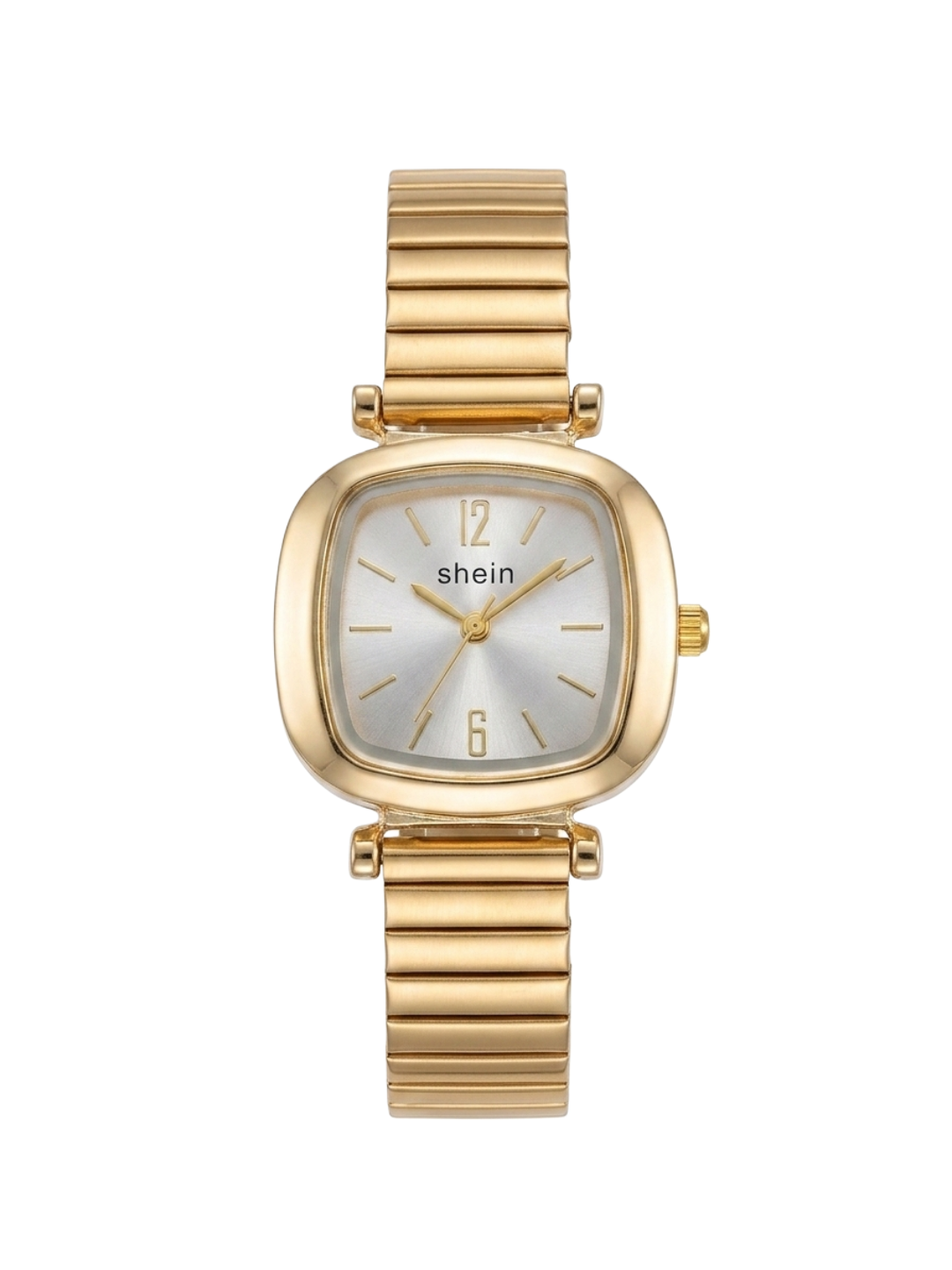Elegant Rose Gold Cushion-Dial Watch – SHEIN Chic Collection