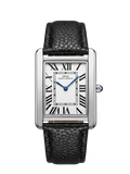IBSO Luxury Rectangular Quartz Watch - Classic Black Leather Strap