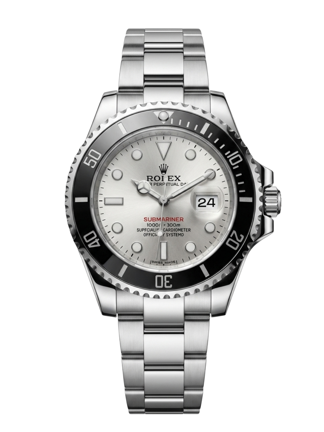 Rolex Submariner Silver Dial Black Bezel - Premium Luxury Sport Watch