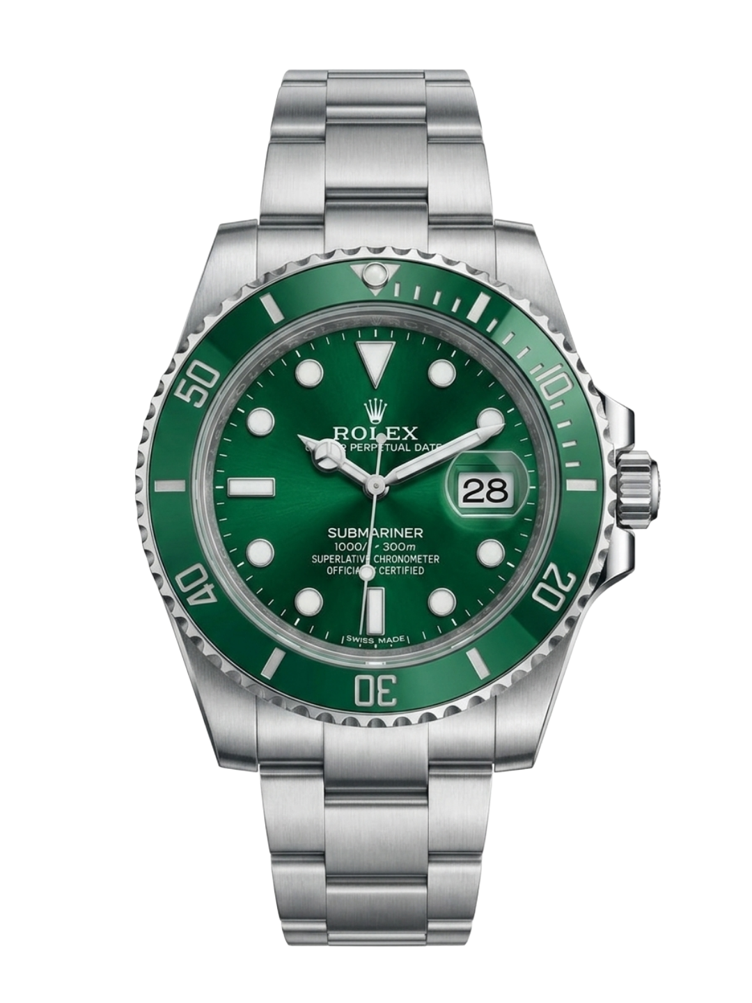Rolex Submariner Green Dial Green Bezel (The Hulk) Men's Watch