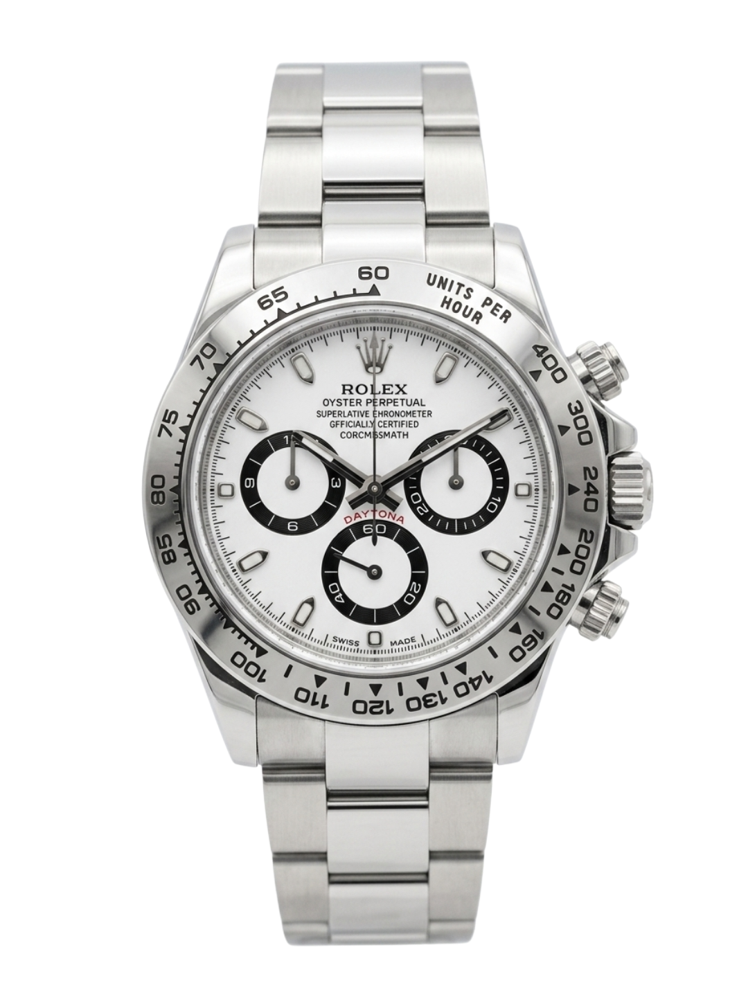 Rolex Daytona White Dial Steel Bezel - Luxury Chronograph Watch