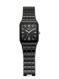 Rado Integral Black Ceramic Watch – Sleek Square Dial with Silver Accents
