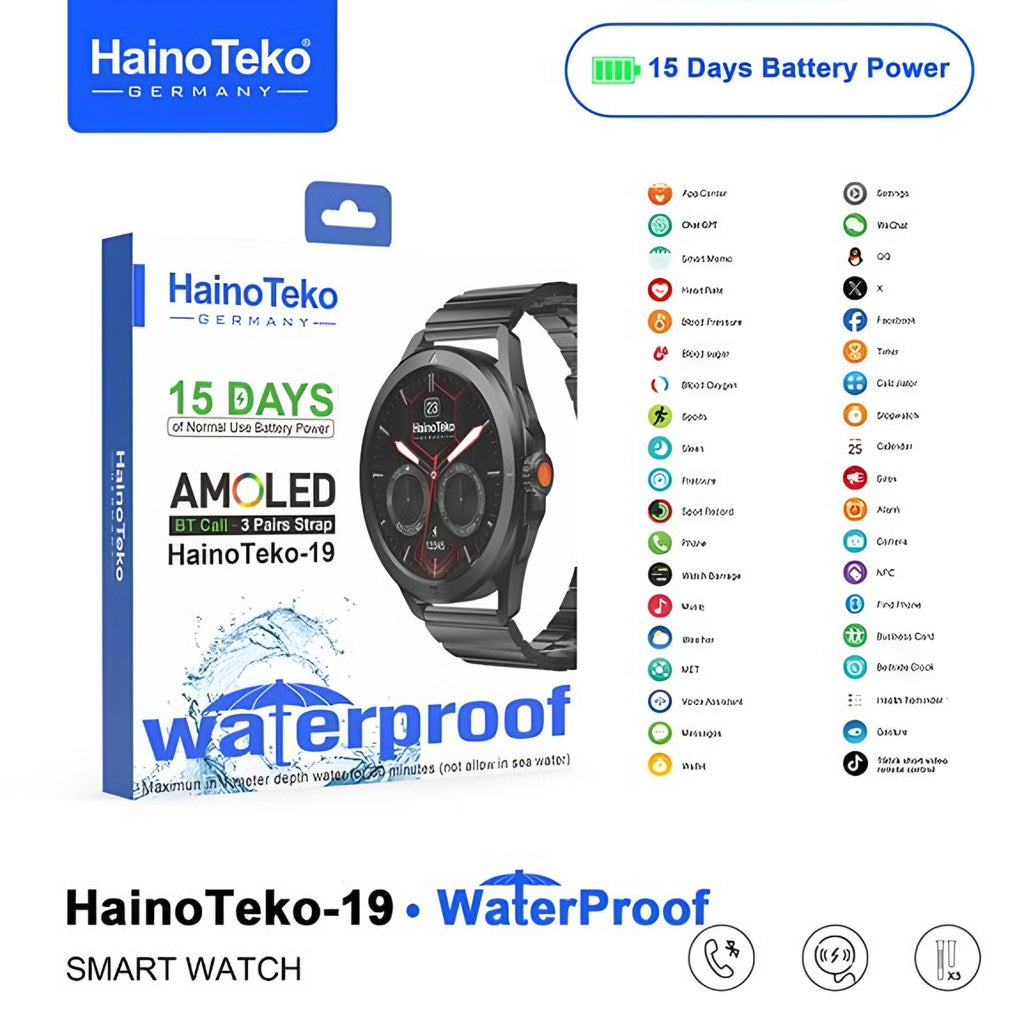HainoTeko G9 Ultra Max Smart Watch - Black Metal Edition