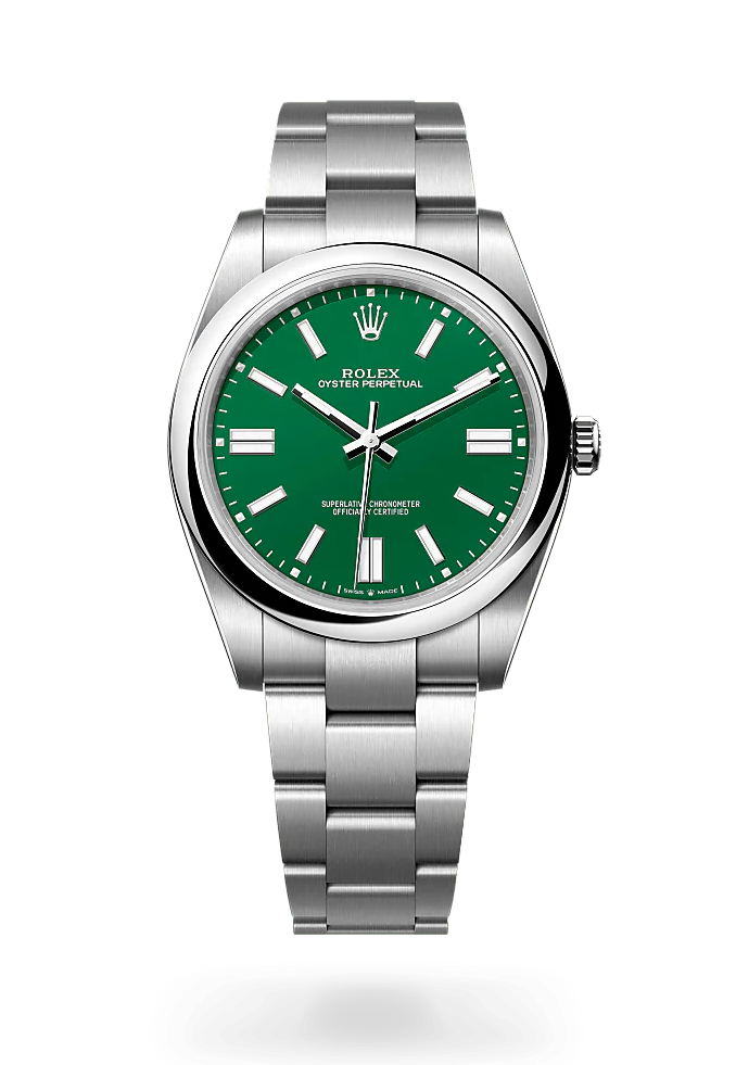 Rolex Perpetual Green Dial Men