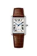 Cartier Tank Brown/Silver Men 18mm