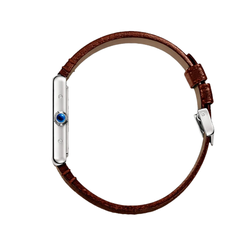 Cartier Tank Brown/Silver Men 18mm