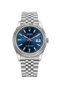 Rolex Oyster Datejust Glassy Back Blue Dial Men
